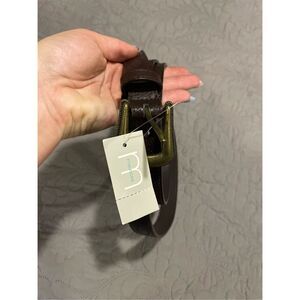 Maurices Brown and Gold Buckle Belt Women’s 1X New